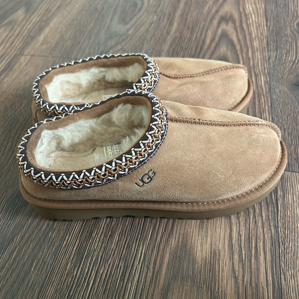 UGG Tan Suede Slippers